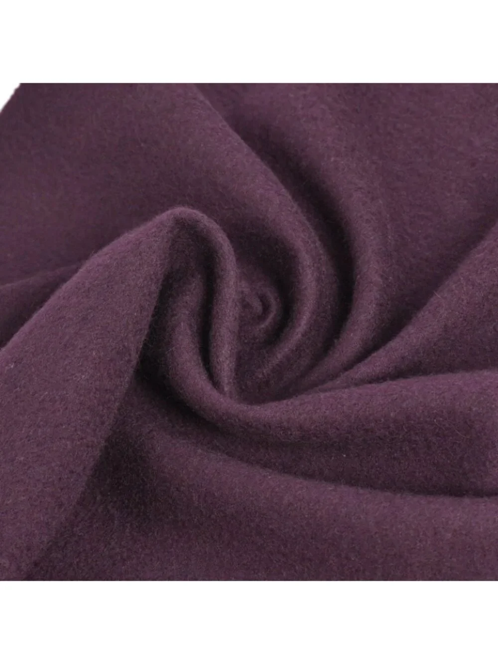 Hermes Scarf Shawl Fringe Cashmere Purple